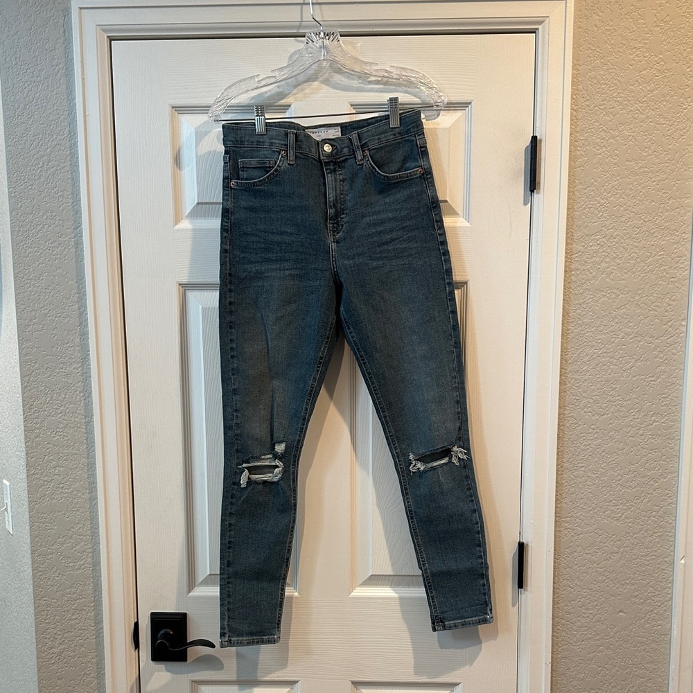 Topshop Jamie Distressed Skinny Jeans